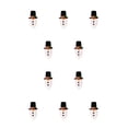 thumbnail image 2 of Monstrate Feliz Navidad Botella de vino Cubierta Festival Barba blanca Fiesta Atmósferas Cap Decoración Reutilizable de Navidad Gorra negra gorra negra 10Conjunto, 2 of 6