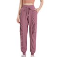 thumbnail image 4 of Leggings for Women Women's Yoga Pants High Waisted Loose Fit with Drawstring and Folded Hem Stretchy Activewear for Running and Sports, 4 of 4