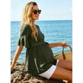 thumbnail image 3 of Casual Maternity Tops for Women Short Sleeve Maternity Clothes Pregnancy Shirts, 3 of 7