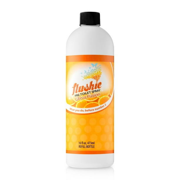 Flushie PreToilet Spray Refill, No Smell Pre Poop Toilet Spray For