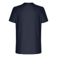 thumbnail image 3 of Ecqkame T-Shirts for Men Print Round Neck Casual Fashion Short Sleeve T-Shirts Blouses Men's T-Shirts Dark Blue L, 3 of 5