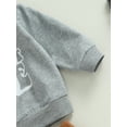 thumbnail image 6 of Bagilaanoe 2PCS Toddler Baby Boy Long Pants Set Letter Print Long Sleeve Sweatshirt Pullover Tops + Drawstring Sweatpants 6M 12M 18M 24M 3T Kids Casual Sweatsuits, 6 of 8