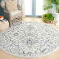 thumbnail image 2 of SAFAVIEH Opal Helen Oriental Area Rug, Grey/Ivory, 6'7" x 6'7" Round, 2 of 8