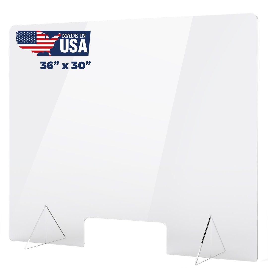 Plexiglass Sneeze Guard Protective Freestanding Shield Guards Against