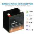 thumbnail image 4 of Chrome Battery 12 Volt Automotive Battery, 850 CCA for Home Alarm Security System, 4 of 7