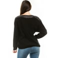 thumbnail image 2 of Embellished Knit Loose Fit Tunic Top, 2 of 3