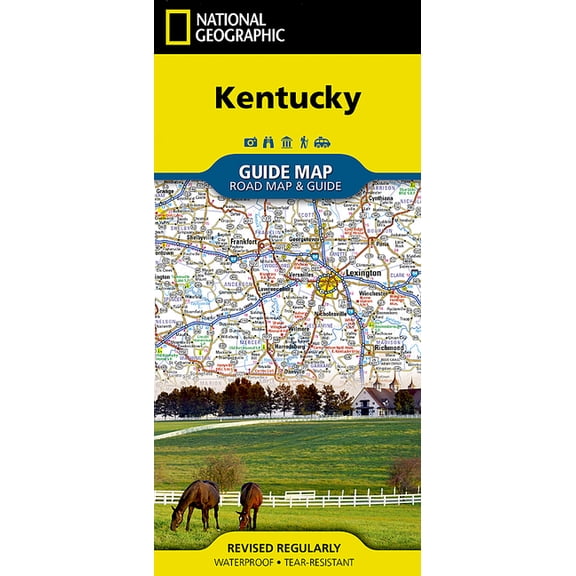 National Geographic Guide Map: Kentucky - Folded Map