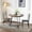 Retro Brown, variant on 31.4 Inch Round Dining Table Set for 2, Small Kitchen Table Set with 2 Chairs and 2 Heat Resistant Placemat, Bistro Table and Chairs Set for Dining Room, Cafe