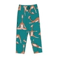 thumbnail image 4 of Haiem Giraffes Doing Various Yoga Women's Pajama Pants Ultra Lightweight Pjs Bottoms Sleepwear Bottom Pants With Pocket Drawstring-Large, 4 of 9