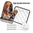 thumbnail image 4 of Xecao Abstract Lion Painting Pattern Oven Mitts and Pot Holders Sets Heat Resistant Silicone Oven Mittens Extra Thicken Long Kitchen Cotton Oven Glove for Cooking, 4 of 7