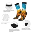 thumbnail image 3 of Yiaed Clear Sky Sunflower Print Great elasticity Crew Socks Sports socks for Men and Women, 3 of 5