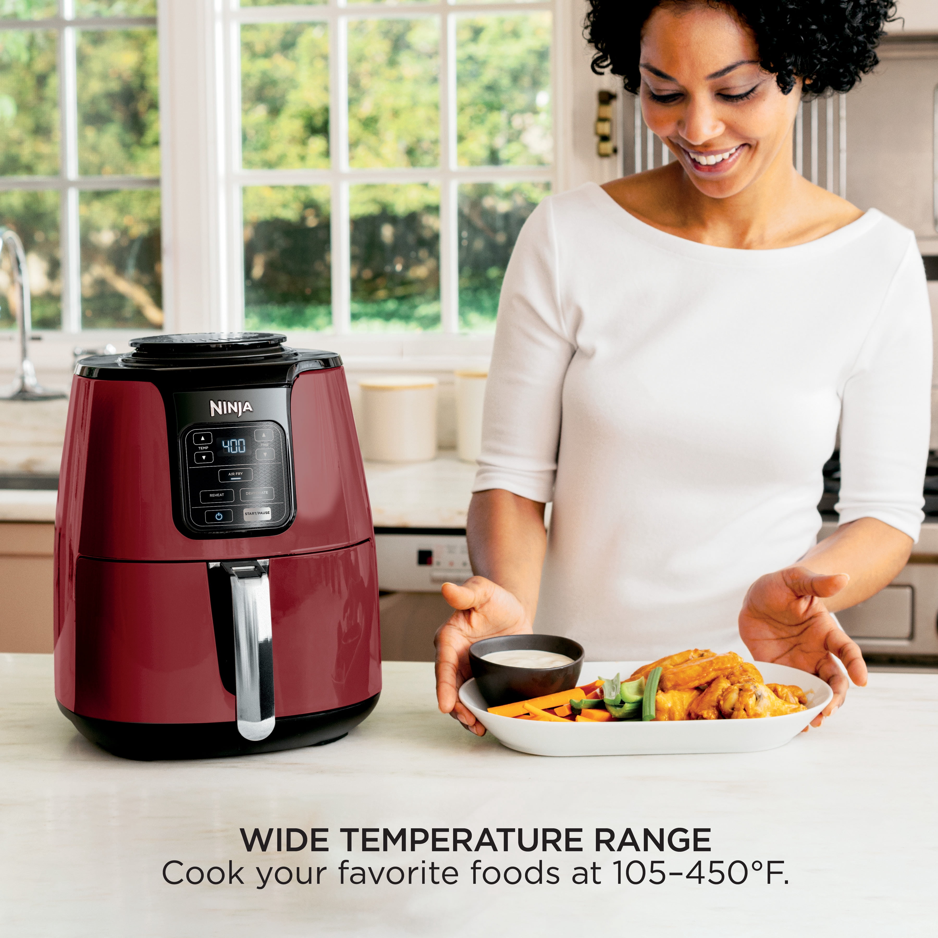 Speedy Ninja 4QT Air Fryer, Black, AF100WM - Walmart.com