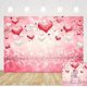 thumbnail image 1 of Fondo de San Valentín con corazones rosas, lentejuelas brillantes y bokeh para fotografía de boda, 1,5 x 0,9 m, para recién nacidos, despedidas de soltera, cumpleaños., 1 of 5