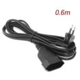 thumbnail image 3 of Europea 90 Degree Male Plug To Female Socket Power Extension Cable Compatible With Pc Computer Pdu(0.6m) G, 3 of 5