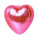 thumbnail image 2 of Colgante con forma de bola de discoteca en forma de corazón y cristal espejado, con cadena decorativa y colgante flexible. Rosa, 2 of 9