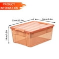 RSKK Food Storage Plastic Storage Box with Removable 4 Compartments