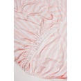 thumbnail image 5 of NODNAL CO. Pink and White Cotton Playard/Portable Crib/Mini Crib Fitted Sheet Set, 100% OEKO-TEX Cotton, 3 Pieces, for Baby Girl Infant/Toddler Nursery Bedding, 5 of 11