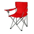 thumbnail image 4 of Chaise de Camping Pliante Quad avec Porte-Gobelet, Rouge Vif, Adulte-Rouge Vif-Simple, 4 of 5