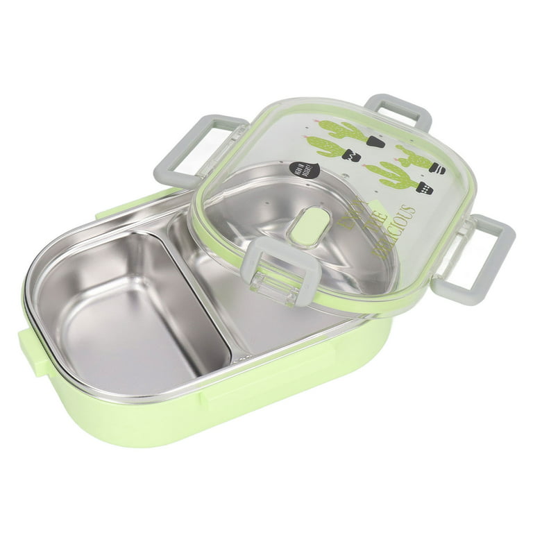  Knownyou Lunch Box, 4 Grid Stainless Steel Space Leak-proof  Insulation with Separate Soup Bowl and Lunch Bag, Suitable for Travellers,  Campers, Workers, Adults: Home & Kitchen