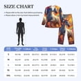 thumbnail image 4 of Balery Rainbow Sunset Cloud White Horse Pijama para Hombre de Dos Piezas con Manga Larga, Conjunto de Dormir y Descanso Suave con Bolsillos-Large, 4 of 7