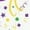 White with Speckles, variant on Mardi Gras Time Party Mask Girls Toddler Dress