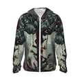thumbnail image 2 of Lsque Zombie Flower Apocalypse UPF 50+ Lightweight Sun Protection Men's Women's Long Sleeve Shirt, Hoodie Performance -X-Large, 2 of 9