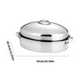 thumbnail image 5 of Sinyiin Oval Shape Steamer with Steam Holes for Efficient Cooking Large Birds and More, 5 of 10