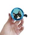 thumbnail image 5 of WIRESTER Blue Bicycle Bell Aluminum Alloy Mini Bike Bell With Ring Horn Accessories for Adults Men Women Kids Girls and Boys - Animal Black White Tuxedo Cat, 5 of 7