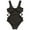 style-02 Black, variant on Girls Bathing Suits One Piece One Piece Swimsuit for Girls Bathing Suit with Mesh Cover Ups Adjustable Straps Cut Out Swimwear Size 11-12 (Black,11-12 Years)