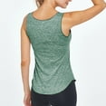 thumbnail image 6 of Sngxgn Lace Tank Top for Women High Neck Camisoles Double-Layered Crop Top(Green,L), 6 of 7
