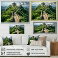 thumbnail image 4 of Designart "Panoramic View of the Great Wall of China" Landscapes Framed Wall Art Decor - Traditional Green China Living Room Framed Canvas Art, 4 of 6