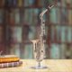 thumbnail image 5 of Miniature Copper Saxophone Model with Stand Mini Musical Instrument Ornaments Gifts, 5 of 5