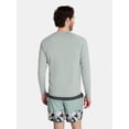 thumbnail image 3 of Laguna Men's Marble Knit Sun Top with Long Sleeves, Sizes M-2XL, 3 of 5