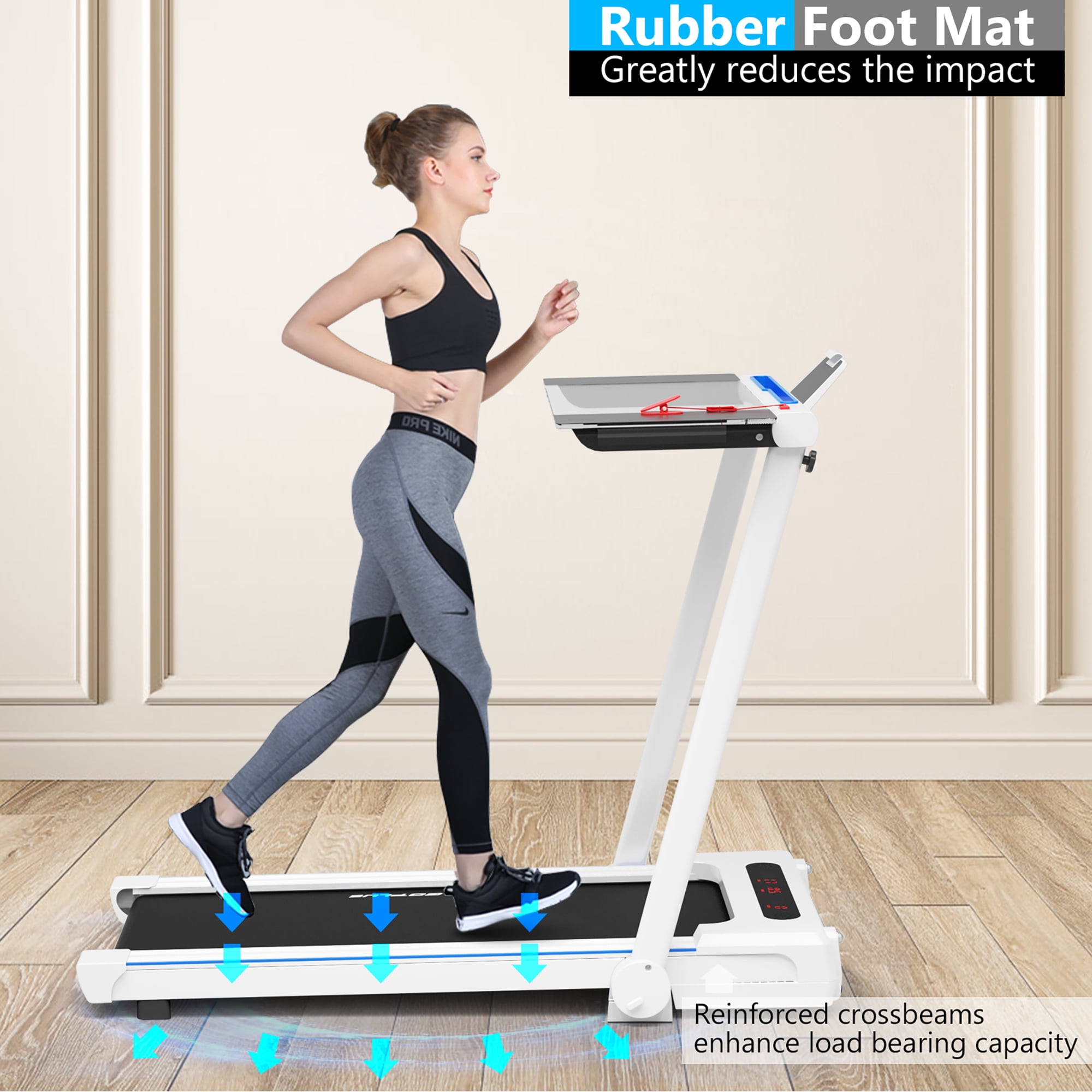 Goplus 2 in 1 folding treadmill walmart sales