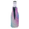 thumbnail image 4 of Gradient Stripes Pastel Zipper Beer Bottle Coolie, 4 of 5