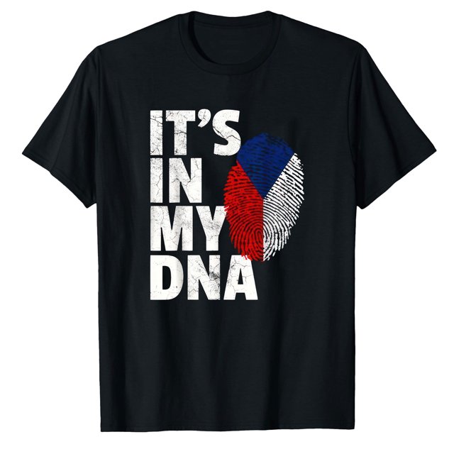 AALJY IT'S IN MY DNA Czechia Czech Republic Flag Pride Roots Gift T-Shirt