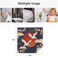 thumbnail image 5 of Japanese Style Cloth Napkins, Modern Cranes Cherry Flower Wave Red Blue Washable and Reusable Dinner Napkins Set of 4, Table Napkin for Kitchen Party Birthday Wedding Hotel Housewarming 20"x20", 5 of 9