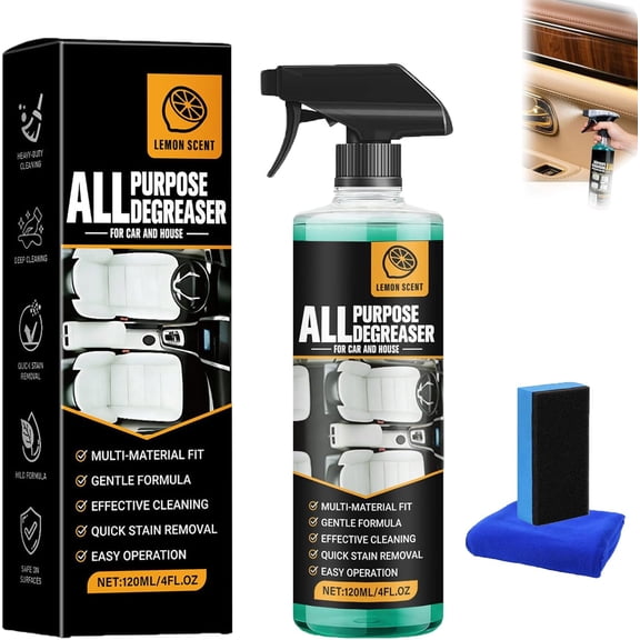 All Purpose Degreaser 120ml Heavy Duty Cleaner for Car Kitchen Home