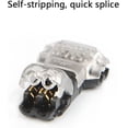thumbnail image 4 of Conector en T de 2 pines para cable eléctrico de 20/22 AWG, 12 unidades, resistente al agua, para coche, sin soldadura, para iluminación LED, terminales y kits., 4 of 5
