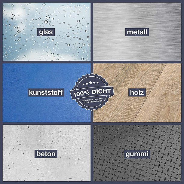Cinta de Reparación - Impermeable - Reparación - Sellado - Incluso Superficies Mojadas o en Agua - Cinta de Enmascarar - Negra - Cinta Impermeable - 100mm X 1.5m Banban LingWen 8390615561327