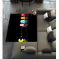 thumbnail image 1 of DEYOU Pac-Man Game Ghosts Area Rugs 5 x 7ft Floor Carpet Mat for Living Dinning Room Bedroom Kitchen Hallway Office Decor, 1 of 6