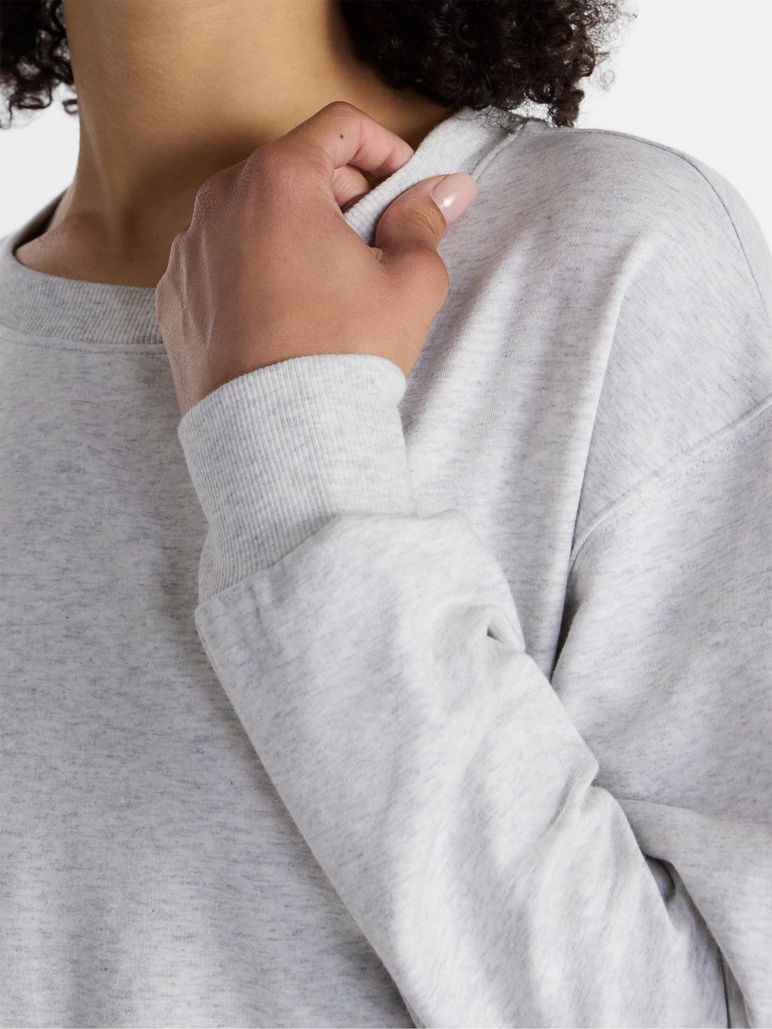 No Boundaries Sleepwear Top with Long Sleeves, Women’s XXS-3X
