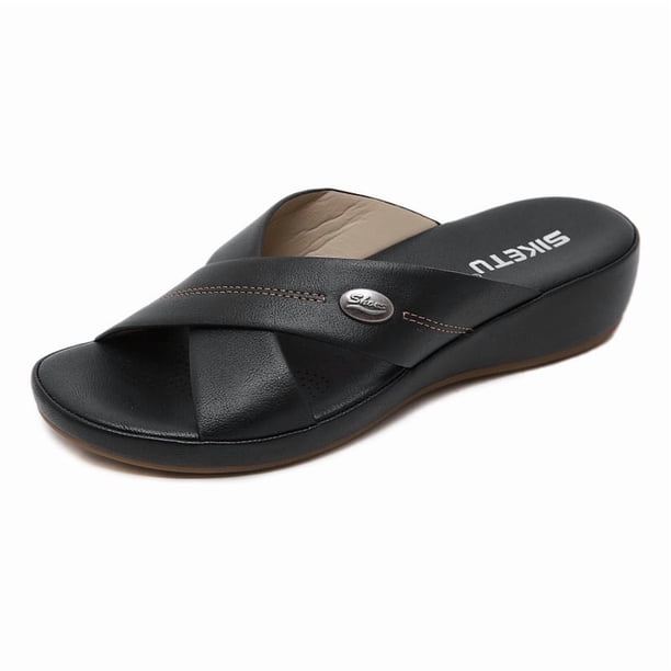 Zapatillas cómodas para el hogar, tamaño grande, ligeras y elásticas para mujer