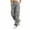 Gray, variant on Unisex Elastic Waist Multi Cargo Pocket Straight Leg Cargo Pants Loose Slouchy Neutral Casual Trousers Multi Colors Versatile Couple Matching Bottoms for Autumn Winter