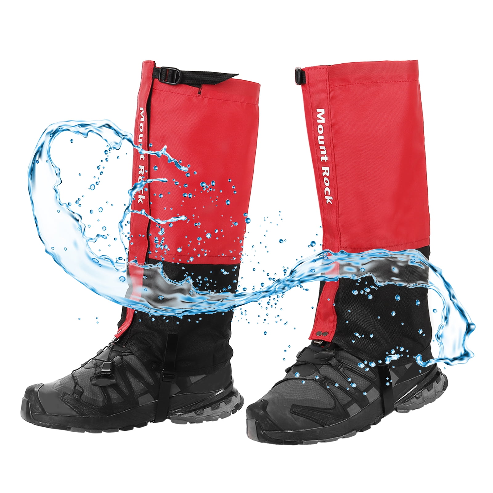 Uxcell Leg Gaiters, Waterproof Shoe Covers Adjustable Snow Boot