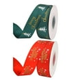 thumbnail image 1 of 2pcs/Package Christmas Decoration Ribbon Printed Ribbon DIY Supplies Xmas Ribbon, 1 of 7