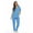 Malibu Blue, variant on Just Love Women's Scrub Sets Six Pocket Medical Scrubs (V-Neck with Cargo Pant) (Carribean Blue, X-Small)