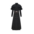 thumbnail image 2 of LEKWK Plague Doctor Costume Steampunk Medieval Robe,Beak Mask,Hood Hat,Gloves,Belt 6 In 1 Set Halloween Renaissance Cosplay Costume, 2 of 9