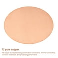 thumbnail image 3 of Uxcell Pure Copper Sheet, 5 1/2" x 0.04" 18 Gauge T2 Copper Metal Round Plate, 3 of 5
