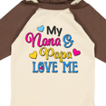 thumbnail image 4 of Inktastic My Nana and Papa Love Me with Hearts Boys or Girls Long Sleeve Baby Bodysuit, 4 of 5